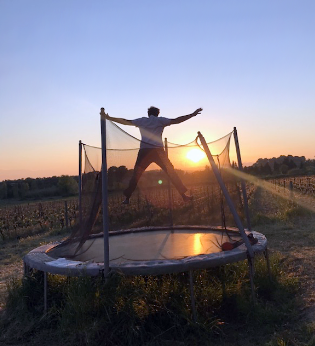 photo de guillaume chamboredon sur un trampolin